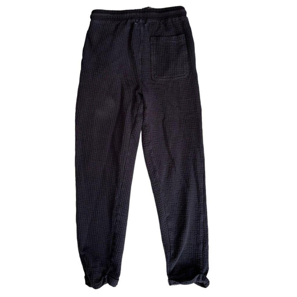 l*space Black Waffle Knit Joggers